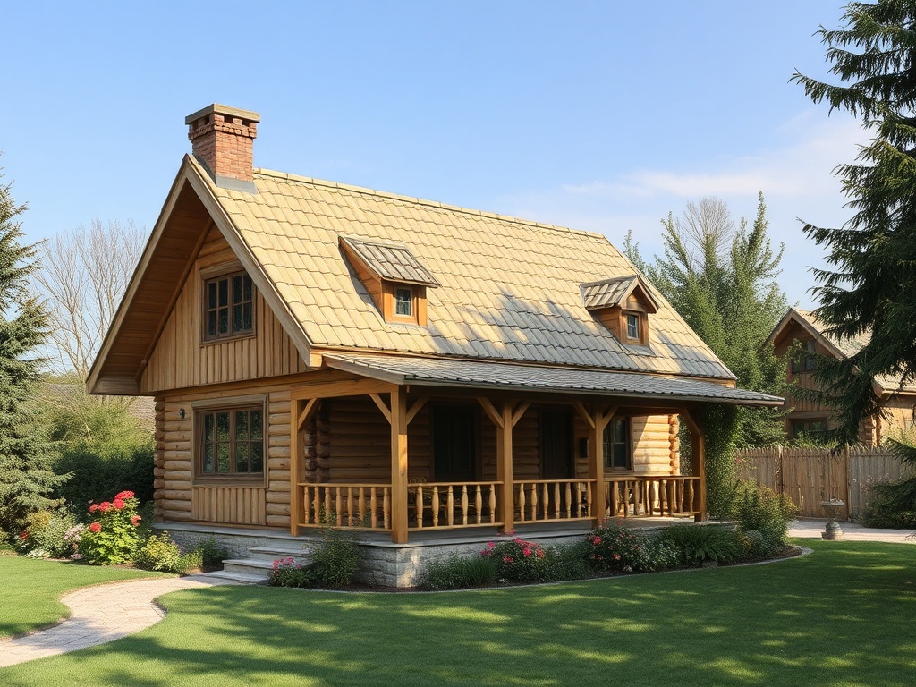 prof-krov-yut.ru | Дом из клееного бруса с "зеленым" фасадом (вертикальным озеленением)